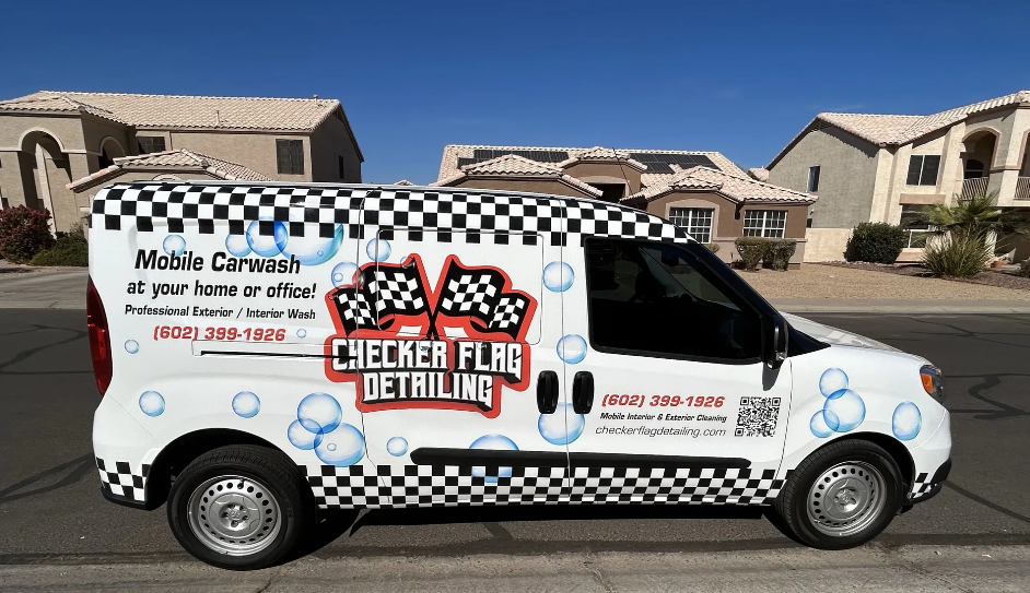 Checker Flag Detailing mobile service van